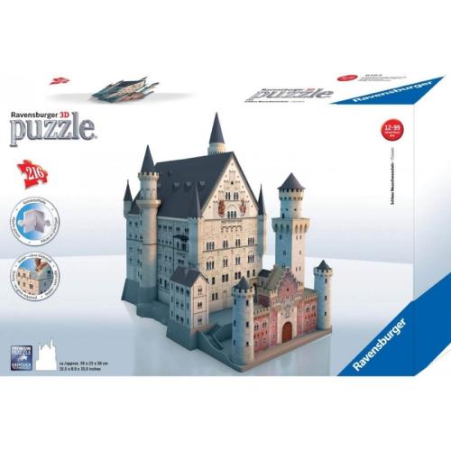 Ravensburger 3D Puzzle Maxi 216 τεμ. Κάστρο Neuschwanstein 12573