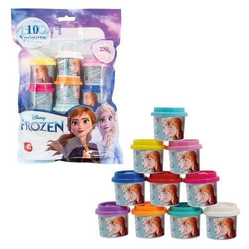 AS Πλαστελίνη Disney Frozen Σακουλάκι Με 10 Βαζάκια 280gr 1045-03598