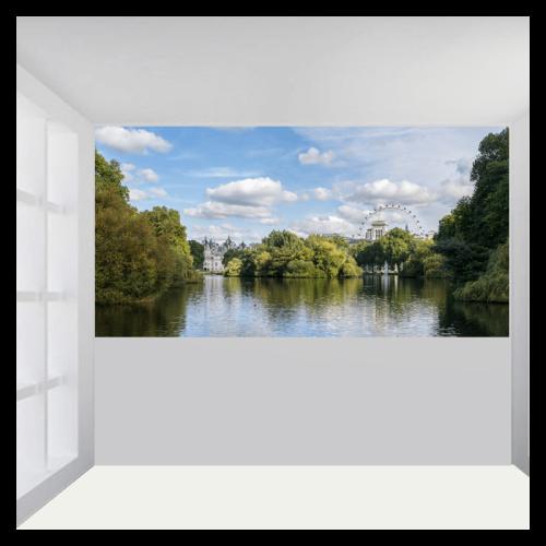 Ταπετσαρία τοίχου με St James's Park Lake 260x150 Ύφασμα