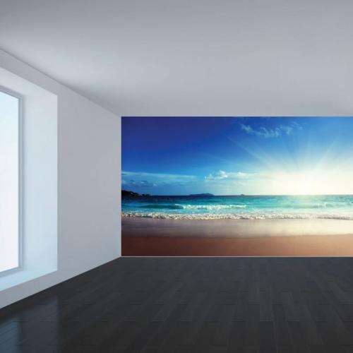 Ταπετσαρία τοίχου Παραλία με αμμουδιά 160x90 Ύφασμα