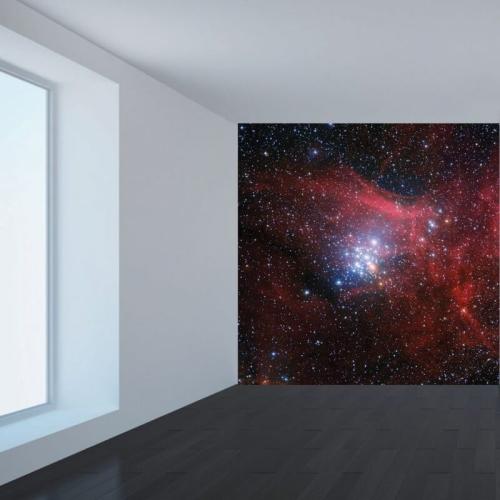 Ταπετσαρία τοίχου Αστέρια στο διάστημα 140x140 Ύφασμα