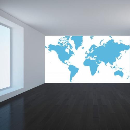 Ταπετσαρία τοίχου Παγκόσμιος χάρτης 240x130 Βινύλιο