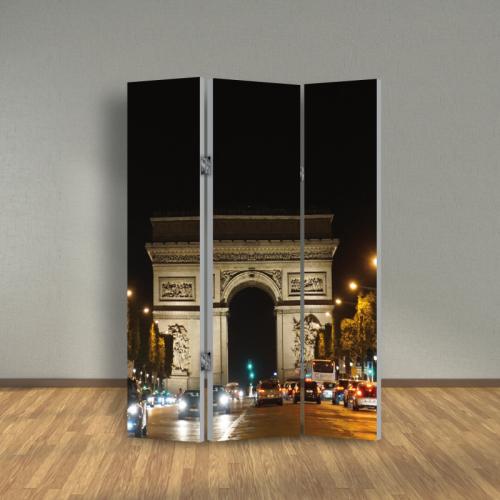 Παραβάν διαχωριστικό χώρου με Arc de Triomphe 240x200 Ύφασμα Δύο όψεις