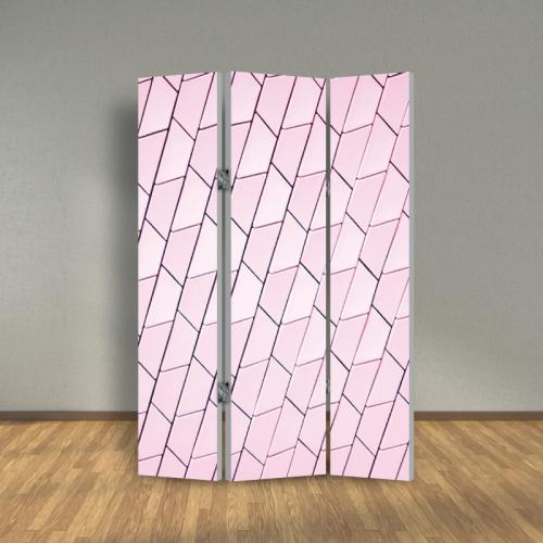 Παραβάν διαχωριστικό χώρου Pink 80x200 Ύφασμα Δύο όψεις