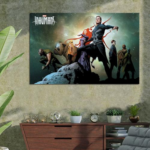 Πίνακας σε καμβά Inhumans Marvel 61x40 Τελαρωμένος καμβάς σε ξύλο με πάχος 2cm