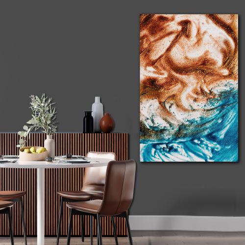 Πίνακας σε καμβά με Πολυχρωμη αμμος 53x80 Τελαρωμένος καμβάς σε ξύλο με πάχος 2cm