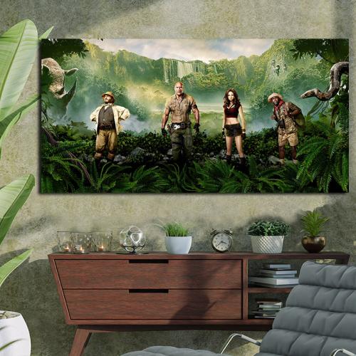 Πίνακας με Jumanji welcom to the jungle 100x50 Τελαρωμένος καμβάς σε ξύλο με πάχος 2cm