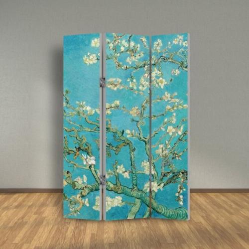 Παραβάν Van Gogh - Almond Blossom 200x160 Ύφασμα Δύο όψεις