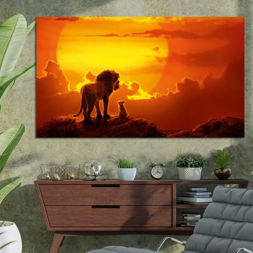 Πίακας με The Lion King 2019 movie 189x110 Τελαρωμένος καμβάς σε ξύλο με πάχος 2cm