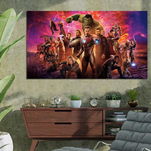 Πίνακας με Avengers Endgame 3 88x50 Τελαρωμένος καμβάς σε ξύλο με πάχος 2cm