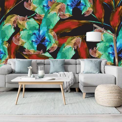 Ταπετσαρία τοίχου Floral Watercolors 130x130 Βινύλιο