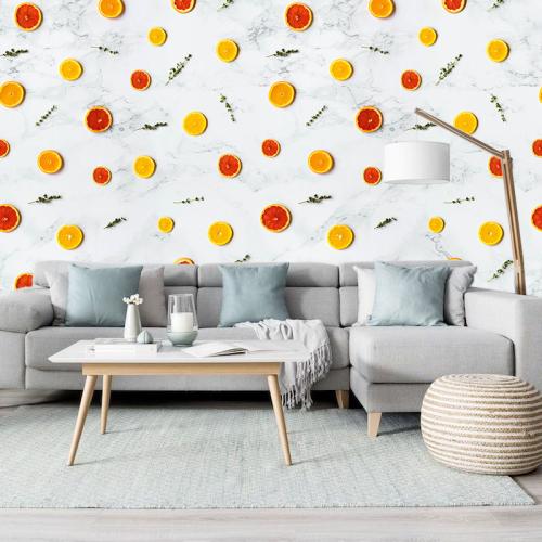 Ταπετσαρία τοίχου Orange and Grapefruit 285x190 Βινύλιο
