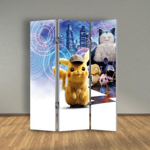 Παραβάν Pokémon Detective Pikachu 80x180 Μουσαμά Μία όψη