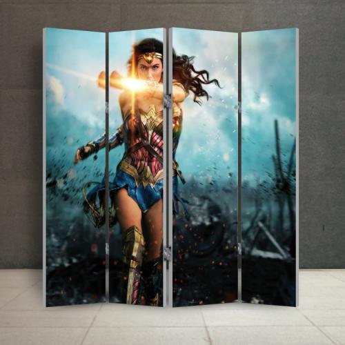 Παραβάν Wonder Woman 160x160 Ύφασμα Δύο όψεις