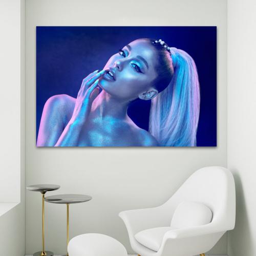 Πίνακας σε καμβά Ariana Grande 2 150x100 Τελαρωμένος καμβάς σε ξύλο με πάχος 2cm