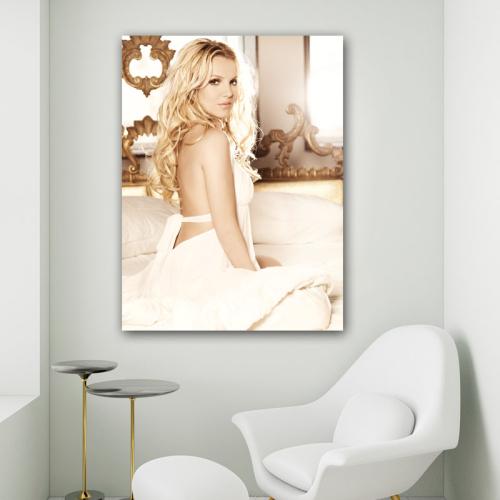 Πίνακας σε καμβά Britney Spears 3 80x106 Τελαρωμένος καμβάς σε ξύλο με πάχος 2cm