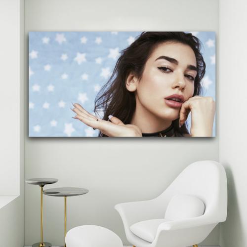 Πίνακας σε καμβά Dua Lipa 3 213x120 Τελαρωμένος καμβάς σε ξύλο με πάχος 2cm