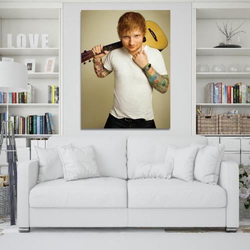 Πίνακας σε καμβά Ed Sheeran 2 60x80 Τελαρωμένος καμβάς σε ξύλο με πάχος 2cm