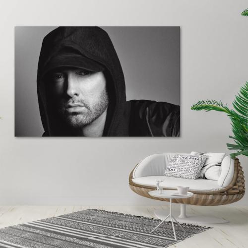 Πίνακας σε καμβά Eminem 90x60 Τελαρωμένος καμβάς σε ξύλο με πάχος 2cm