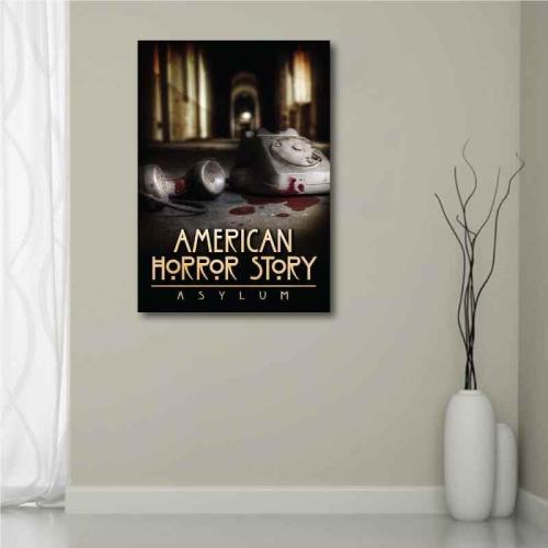 Πίνακας σε καμβά American Horror Story - Asylum 50x70 Τελαρωμένος καμβάς σε ξύλο με πάχος 2cm