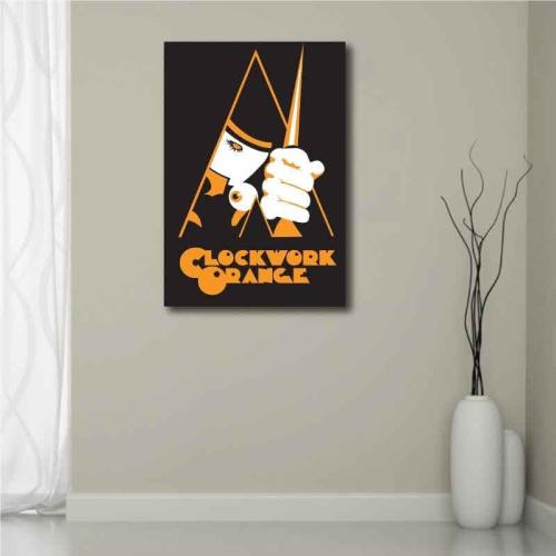 Πίνακας σε καμβά Clockwork Orange Poster 30x44 Τελαρωμένος καμβάς σε ξύλο με πάχος 2cm