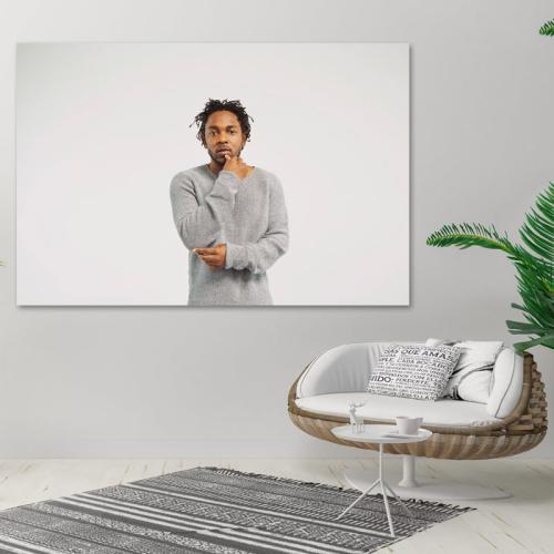 Πίνακας σε καμβά Kendrick Lamar 180x120 Τελαρωμένος καμβάς σε ξύλο με πάχος 2cm