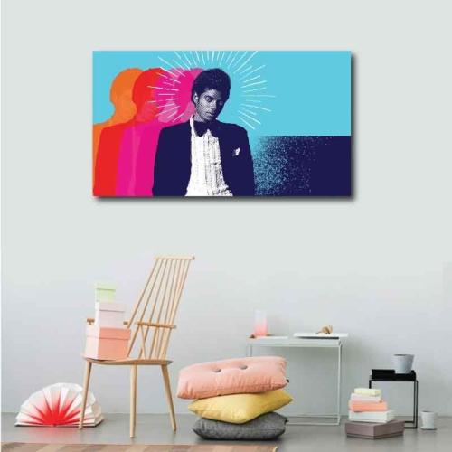 Πίνακας σε καμβά Michael Jackson 2 143x80 Τελαρωμένος καμβάς σε ξύλο με πάχος 2cm
