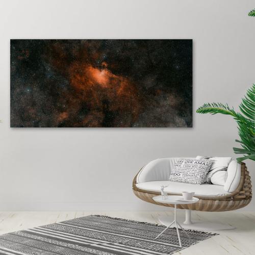 Πίνακας σε καμβά Γαλαξίας 11 124x60 Τελαρωμένος καμβάς σε ξύλο με πάχος 2cm