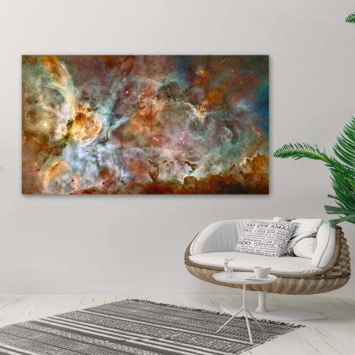 Πίνακας σε καμβά Γαλαξίας 15 142x80 Τελαρωμένος καμβάς σε ξύλο με πάχος 2cm