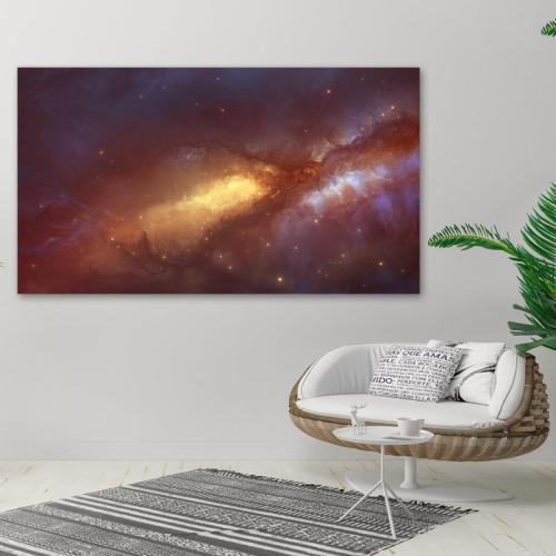 Πίνακας σε καμβά Γαλαξίας 9 160x90 Τελαρωμένος καμβάς σε ξύλο με πάχος 2cm