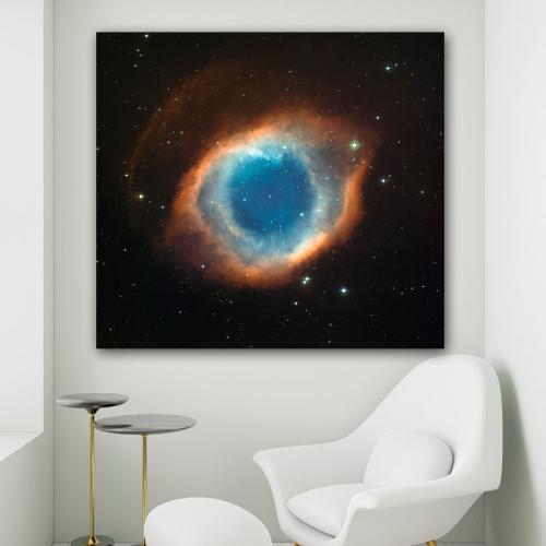 Πίνακας σε καμβά Helix Nebula 121x110 Τελαρωμένος καμβάς σε ξύλο με πάχος 2cm