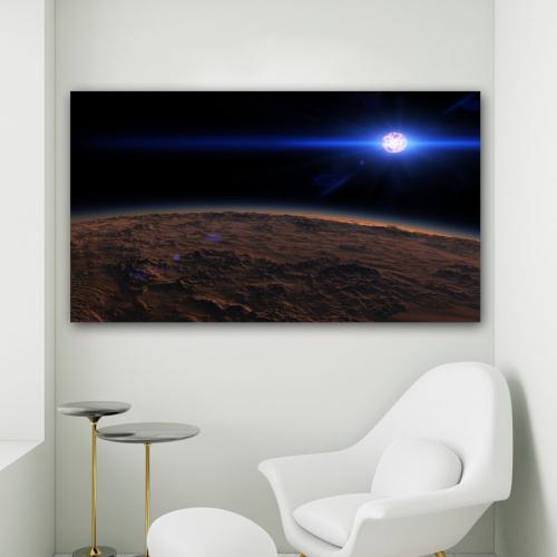 Πίνακας σε καμβά Λαμπερός Κομήτης 89x50 Τελαρωμένος καμβάς σε ξύλο με πάχος 2cm