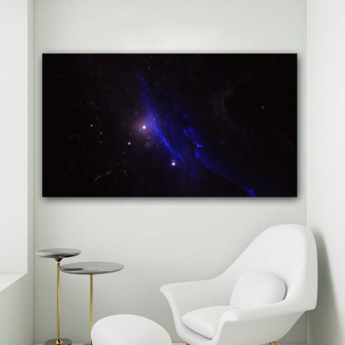 Πίνακας σε καμβά Σκοτεινός Γαλαξίας 80x142 Τελαρωμένος καμβάς σε ξύλο με πάχος 2cm