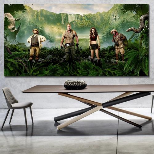 Πίνακας σε καμβά Jumanji- Welcome to the Jungle 220x110 Τελαρωμένος καμβάς σε ξύλο με πάχος 2cm