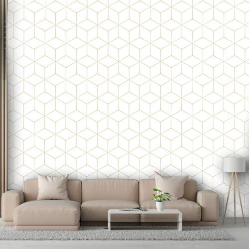 Ταπετσαρία τοίχου Abstract stylish line pattern 412x220 Ύφασμα