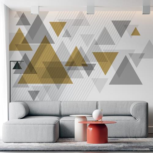Ταπετσαρία τοίχου Abstract τρίγωνα 269x190 Ύφασμα
