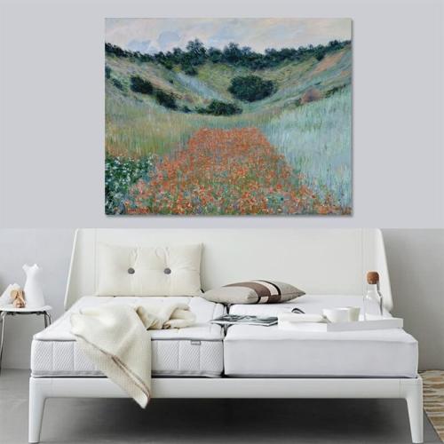 Πίνακας σε καμβά Claude Monet - Poppy Field in a Hollow near Giverny 50x40 Τελαρωμένος καμβάς σε ξύλο με πάχος 2cm
