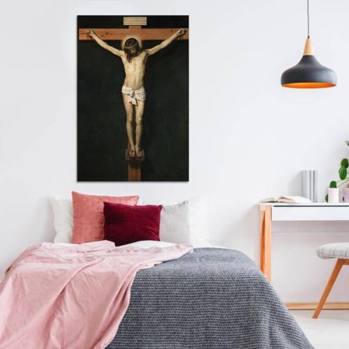 Πίνακας σε καμβά Diego Velázquez - Cristo Crucificado 90x135 Τελαρωμένος καμβάς σε ξύλο με πάχος 2cm