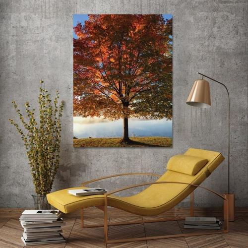Πίνακας σε καμβά Φθινοπωρινό Δέντρο 90x120 Τελαρωμένος καμβάς σε ξύλο με πάχος 2cm
