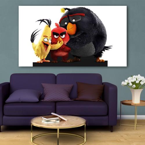 Πίνακας σε καμβά The Angry Birds Movie 89x50 Τελαρωμένος καμβάς σε ξύλο με πάχος 2cm