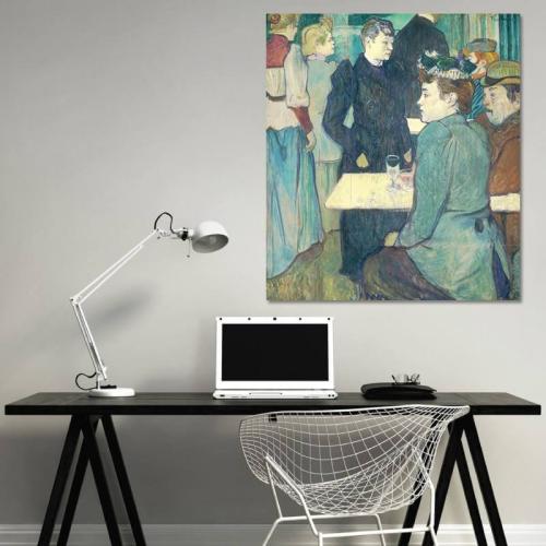 Πϊνακας σε καμβά Toulouse Lautrec - A Corner of the Moulin de la Galette 80x91 Τελαρωμένος καμβάς σε ξύλο με πάχος 2cm