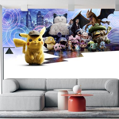 Ταπετσαρία τοίχου Pokémon Detective Pikachu 140x64 Βινύλιο