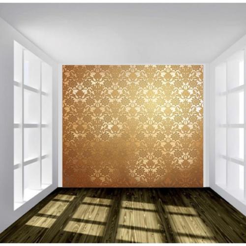 Ταπετσαρία τοίχου Χρυσό μοτίβο 200x110 Ύφασμα