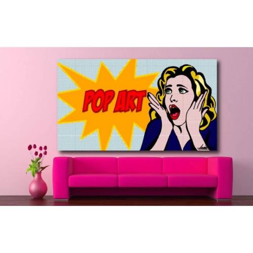 Πίνακας σε καμβά Pop Art 110x165 Τελαρωμένος καμβάς σε ξύλο με πάχος 2cm