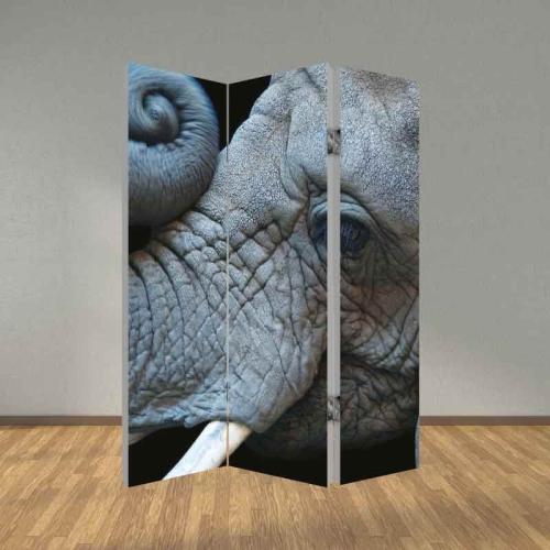 Παραβάν Ελέφαντας 120x200 Ύφασμα Δύο όψεις