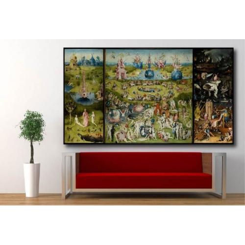 Πίνακας σε καμβά του Hieronymus Boch The garden of delights 30x45 Τελαρωμένος καμβάς σε ξύλο με πάχος 2cm