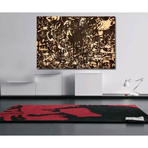 Πίνακας σε καμβά Pollock abstract 70x105 Τελαρωμένος καμβάς σε ξύλο με πάχος 2cm