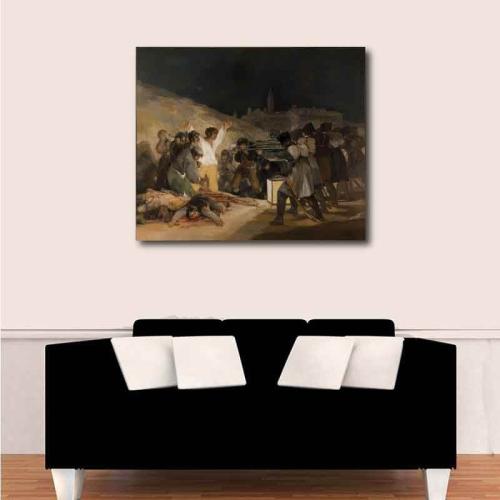 Πίνακας σε καμβά Francisco de Goya - The Third of May 1808 - 1814 117x90 Τελαρωμένος καμβάς σε ξύλο με πάχος 2cm