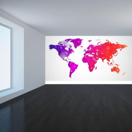 Ταπετσαρία τοίχου Χρωματιστός χάρτης 100x60 Ύφασμα