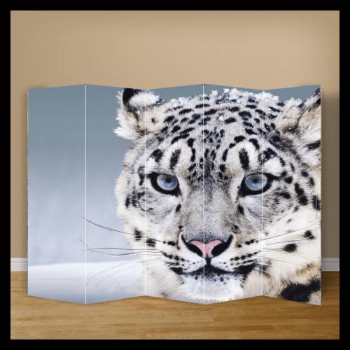 Παραβάν με λεοπάρδαλη 160x200 Ύφασμα Μία όψη